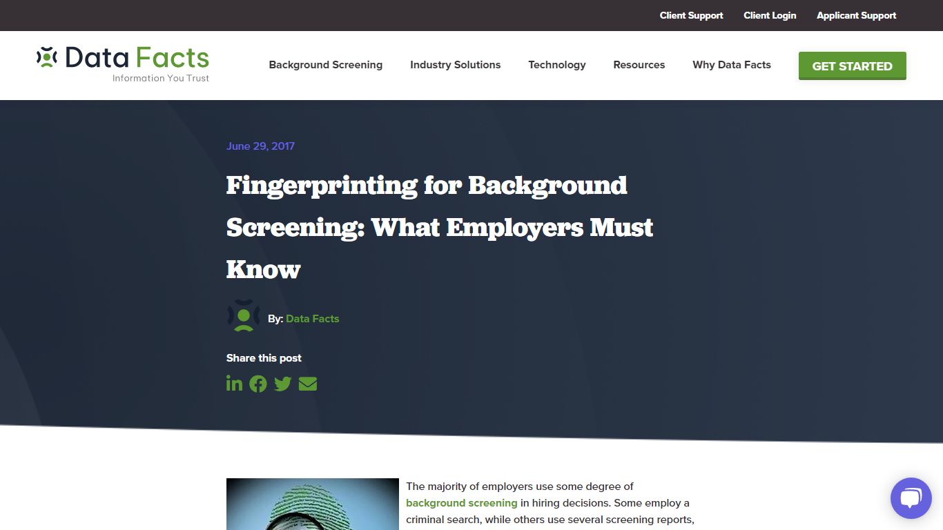 Fingerprinting for Background Screening: What Employers Must Know